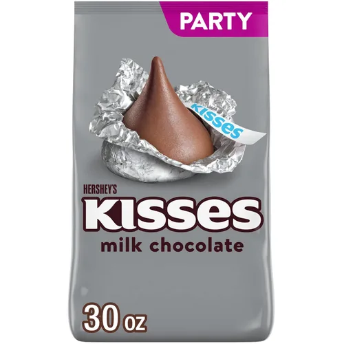 Vista 11 de HERSHEY'S KISSES - Paquete familiar de dulces de chocolate con leche, 15.9 onzas