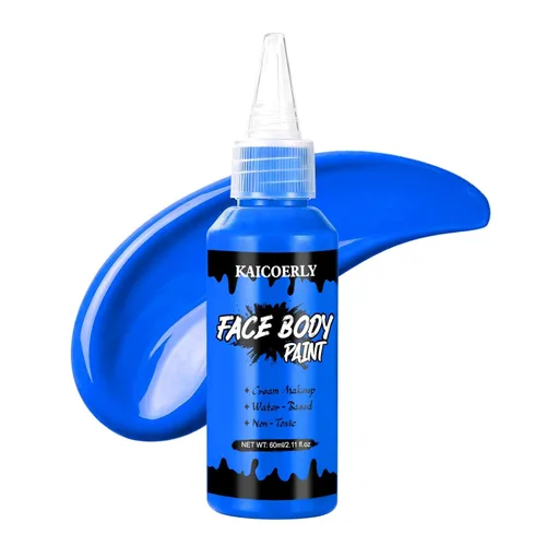 Vista 14 de Pintura blanca del cuerpo de la cara, maquillaje a base de agua Blanco