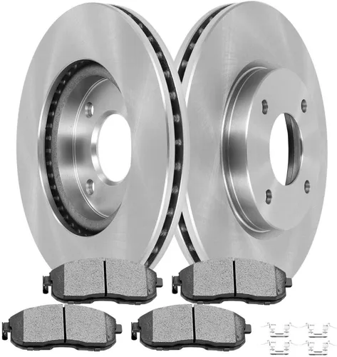 Vista 22 de SCITOO Kit de freno delantero Rotores de freno delantero y pastillas de freno de cerámica para Acura RSX 2003-2006