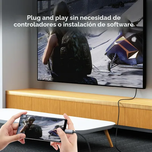 Vista 4 de Cable USB C a DisplayPort 1.4 de 4K a 144Hz de 6 pies 32.4 Gbps USB tipo C