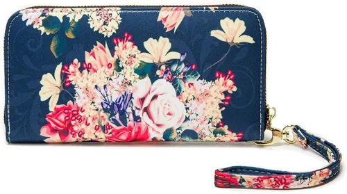 Vista 59 de Cartera de mano para mujer, estilo bohemio, con RFID, elegante, espaciosa con correa para viajes, capacidad para tarjetas, teléfono, dinero