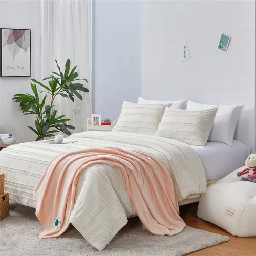 Vista 6 de Aeropostale Eloise - Juego de edredón de 2 piezas para dormitorio y funda a juego, individual, marfil