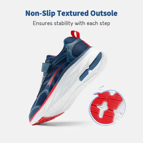Vista 4 de DREAM PAIRS Zapatos deportivos para niños y niñas, zapatos deportivos para correr, ligeros, transpirables