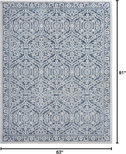 Vista 2 de Tayse Geraldine - Alfombras de 5 x 7 pies para sala de estar, comedor, dormitorio, cocina, entrada, tradicional, floral