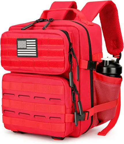 Vista 10 de Mini mochila táctica de 9L para hombres y mujeres, mochila táctica pequeña para senderismo, bolsa táctica pequeña, paquete de fitness, Negro