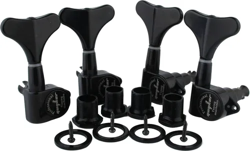 Vista 12 de Guyker Afinadores de Bajo para Guitarra (2R + 2L) - Clavijas de afinación con relación 1:17, cabezal sellado, reemplazo de máquina de afinación