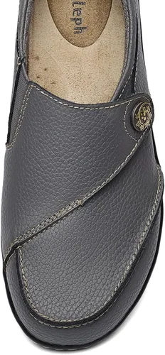 Vista 9 de Geoeleph Mocasines casuales para mujer, mocasines cómodos para caminar, mocasines de cuero para conducir