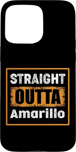 Vista 31 de Straight Outta Amarillo Texas USA Retro Distressed Vintage Case for iPhone 17