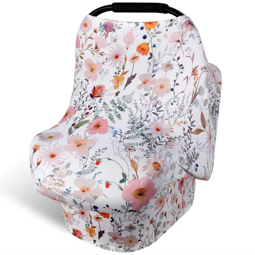 Vista 15 de Rquite Funda para Asiento de Coche Todo en Uno para Bebé, Fundas para Asiento de Coche para Niña y Niño, Funda Elástica y Suave para Asiento