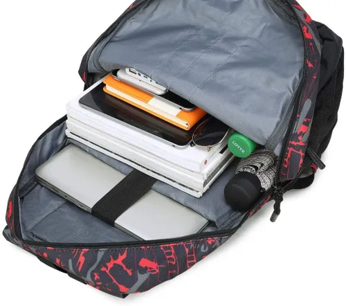 Vista 9 de Mochilas escolares para niños y niñas, juego de mochila para adolescentes, bolsa de hombro y estuche para lápices, B246 Rojo, talla única , Mochilas