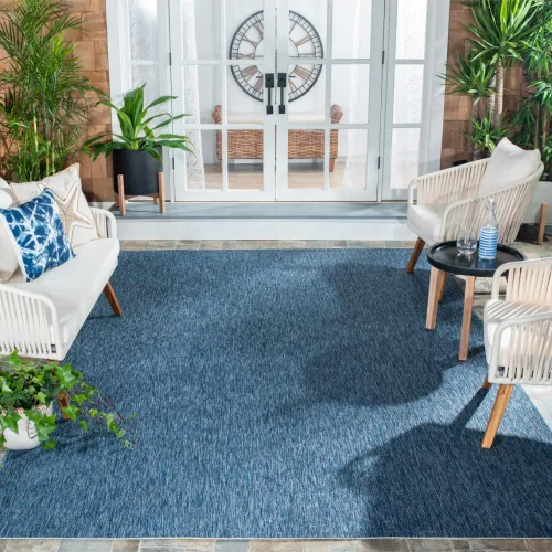 Vista 37 de SAFAVIEH Courtyard Collection CY8520 - Alfombra decorativa sólida para interiores y exteriores, impermeable, fácil limpieza, 2 x 3 pies 7 pulgadas