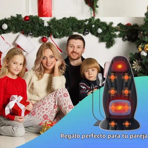 Vista 13 de SLOTHMORE Masajeador de espalda para silla con calor, vibración y soporte lumbar
