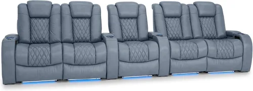 Vista 26 de Seatcraft Asiento de cine en casa Diamante Marrón Reclinable Individual