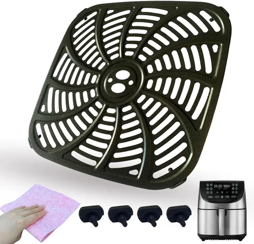 Vista 10 de Placa de parrilla de freidora de aire de 6 cuartos para freidora de aire PowerXL Vortex Pro, revestimiento antiadherente de doble capa de alta