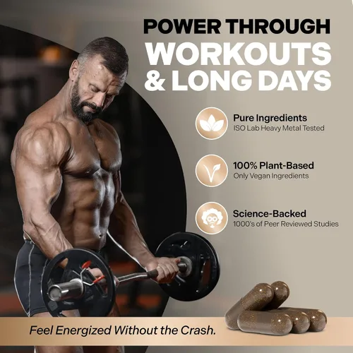 Vista 5 de Essencraft Atlas X Suplemento de testosterona para hombres – 10 en 1 potenciador de testosterona natural y refuerzo muscular con Shilajit, zinc