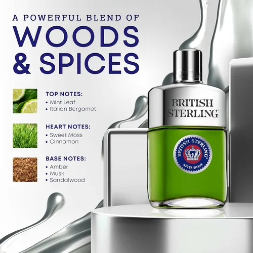 Vista 4 de British Sterling Aftershave para hombre de DANA 3.8 onzas