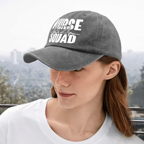 Vista 5 de KLDADY Nurse Squad Golf hat Blue hat Pigment Black Golf Hats Men Gifts for Mom Golf Hat