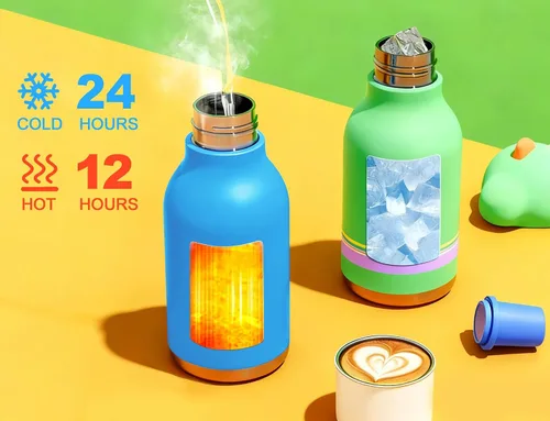 Vista 8 de DLOCCOLD Botella de agua aislada de acero inoxidable con cabeza de animal de dinosaurio suave desmontable