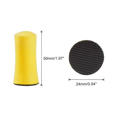 Vista 6 de SPEEDWOX Paquete de 3 bloques de lijado de mano de 1 pulgada, mini almohadilla de lijado de gancho y bucle, placa de respaldo de gancho