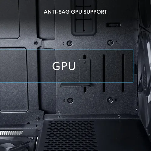 Vista 7 de Lian Li Lancool 207 Compact ATX RGB Carcasa de Computadora para Juegos, Chasis de Torre con Paneles de Malla Optimizados para el Flujo de Aire