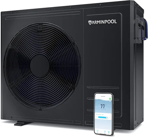 Vista 15 de Bomba de calor de piscina de 16000 BTU para piscinas sobre el suelo de hasta 5,400 galones, calentador eléctrico de piscina de 110 V con inversor