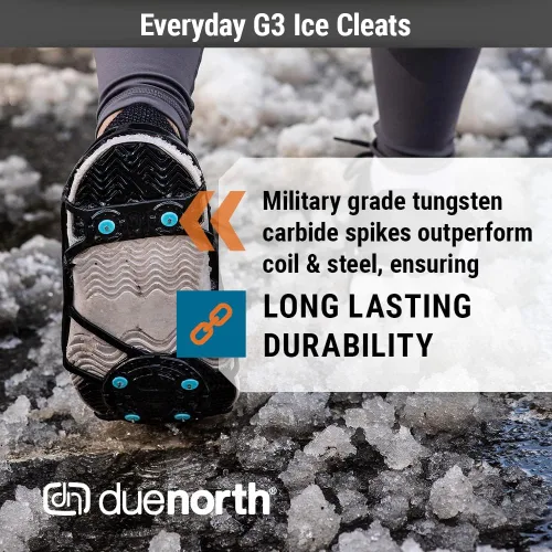 Vista 2 de Due North Everyday G3 - Cuchilla de hielo para caminar y correr sobre nieve y hielo 1 par