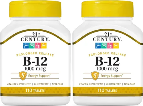 Vista 8 de 21st Century B 12 tabletas de liberación prolongada de 1000 mcg, 110