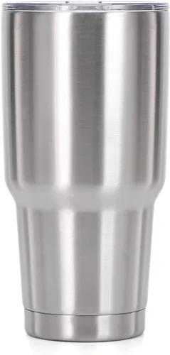 Vista 10 de Muka Vaso de acero inoxidable de 30 onzas con tapa resistente, taza de viaje aislada de doble pared, color azul rey Azul Real