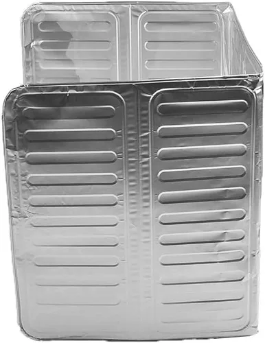 Vista 5 de Cubierta de pantalla de aluminio para freír aceite con 3 paneles con bisagras para protección contra grasa, se adapta a la mayoría de estufas
