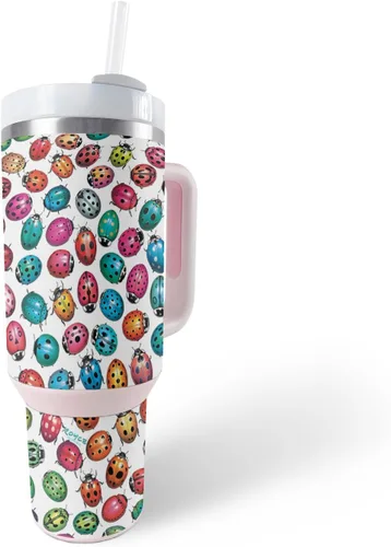 Vista 9 de MightySkins Skin - Vaso de vinilo compatible con Stanley The Quencher H2.0 FlowState de 40 onzas, color verde CBD, protectora, duradera y única