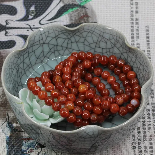 Vista 70 de Amandastone Pulsera elástica de cuentas redondas de 0.315 in con piedras preciosas naturales de 7 pulgadas