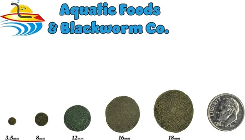 Vista 5 de Obleas pequeñas de hundimiento ultra color de 0.472 in a 1/2 pulgada para peces de fondo, camarones, caracoles, cangrejos, cangrejos de río, todos