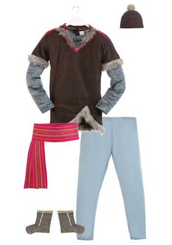 Vista 9 de Disfraz para adulto de Kristoff de Frozen Deluxe Multicolor