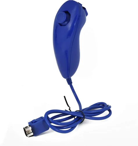 Vista 4 de QUMOX Mando a distancia y Nunchuck Joystick Compatible para wiiwii u (azul oscuro)