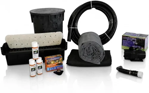 Vista 10 de HALF OFF PONDS Simply Waterfalls 6100 - Kit de cascada con revestimiento de PVC de 10' x 25' y bomba de 6,100 GPH - PVCPLAN4