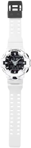 Vista 5 de Casio G Shock GA700-7A Reloj de buceo de cuarzo japonés de resina blanca para hombre Blanco Reloj de cuarzo
