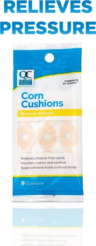 Vista 3 de Quality Choice Cojines de maíz para dedos de los pies y los pies. Almohadillas de espuma suave para aliviar la presión. Protege de la fricción