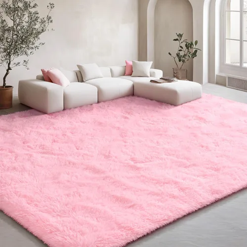 Vista 104 de EVOIONOS Alfombra Redonda Negra para Dormitorio, 4x4 Pies Alfombra de Área Circular Suave y Esponjosa para Sala de Estar, Alfombra Circular de Felpa