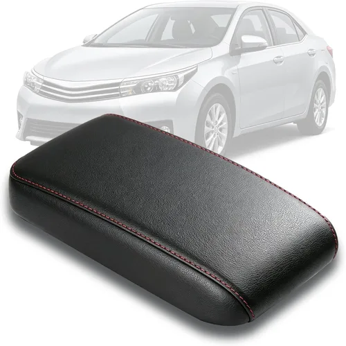 Vista 22 de AOMSAZTO Fundas para reposabrazos de consola central marfil para Corolla Toyota 2014-2019