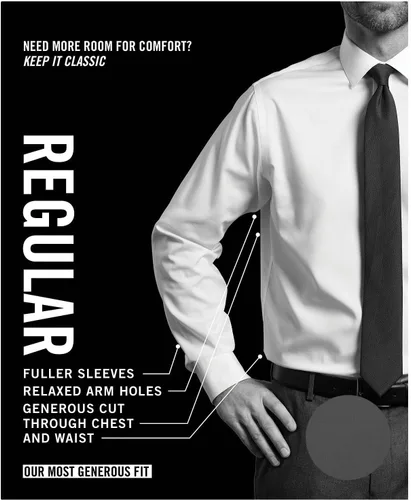 Vista 2 de Ward St - Camisas de vestir de corte regular para hombre