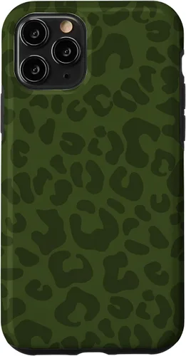Vista 29 de Olive Military Green Cheetah Leopard Print Animal Skin Case for iPhone 17