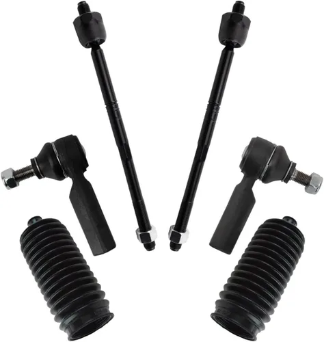 Vista 292 de TRQ Kit de dirección delantera con barra de acoplamiento de fuelle de piñón y cremallera compatible con Toyota Echo 2000-2005