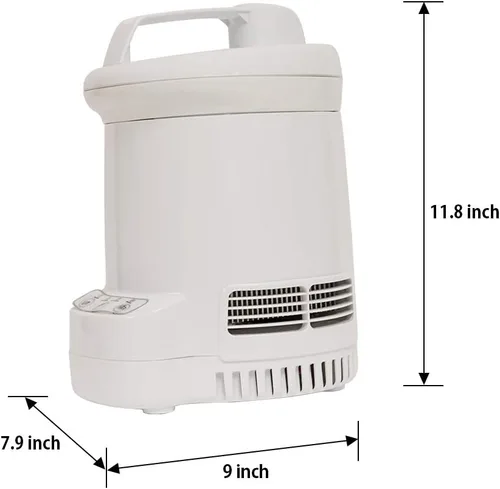 Vista 8 de Total Chef Ice Cream Factory - Máquina automática de helados eléctrica, 1.3 cuartos de galón (1.2 litros), color blanco, hace fácil yogur congelado