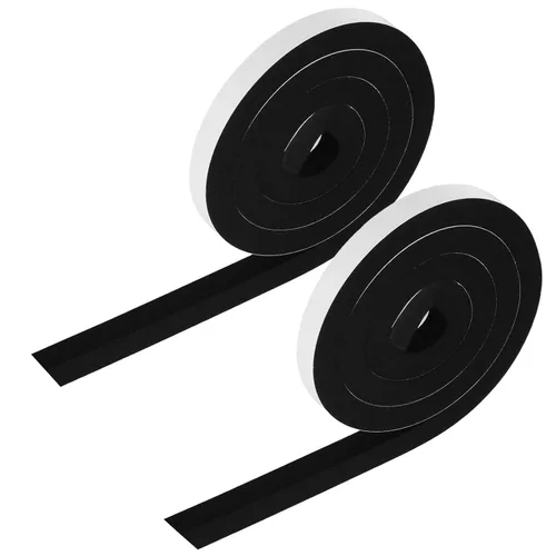Vista 11 de Cinta de espuma de alta densidad, tira de sellado impermeable, tiras CR de neopreno, adhesivo de una sola cara, sello de EVA 1 pulgada de ancho x