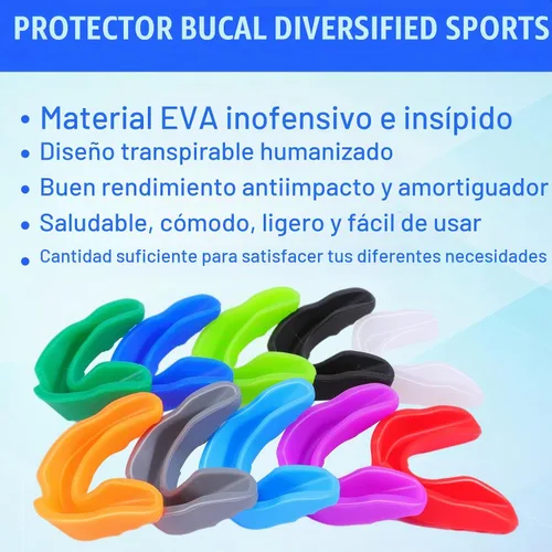 Vista 3 de 10 protectores bucales deportivos, protección bucal atlética para niños