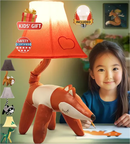 Vista 13 de Lámpara infantil de dinosaurio para dormitorio de niños, 27 pulgadas, lámpara de niños para habitación de niños, bonitos regalos de Navidad, regalos