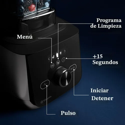 Vista 3 de Vitamix Ascent X4 Licuadora con cinco programas de mezcla, programa de autolimpieza, licuadora de grado profesional para batidos, sopas y más