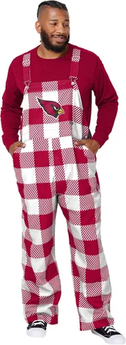 Vista 8 de FOCO NFL mens Nfl Team Logo Plaid Bib Overalls