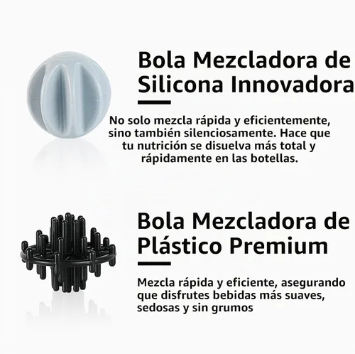 Vista 2 de TOOFEEL Botella agitadora de acero inoxidable - Botella agitadora aislada de doble pared de 20 onzas, mantiene frío/calor, para mezclas de proteínas
