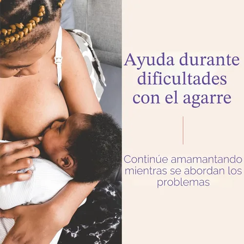 Vista 2 de Lansinoh Protectores de pezón de contacto para madres lactantes, ultrafinos, suaves y flexibles, de silicona de grado médico, diseñados para pezones